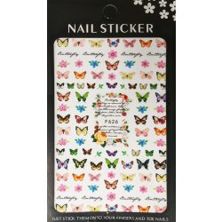 Nail art Butterflies and Flowers #2 stickers- F626
