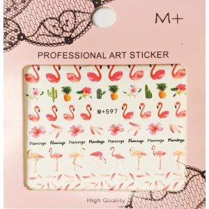 Nail art Flamingo stickers- MP597 Nail art Flamingo stickers- MP597