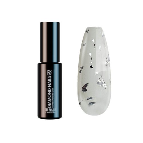 Diamond Nails Gel Polish – Silver Flakes – DN111 – 4ml – HEMA Free
