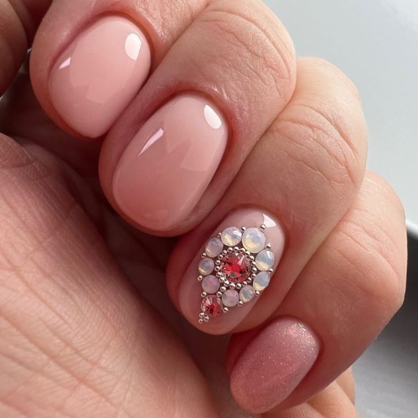 Gel Polish Base - Rubber Base - Honey Peach 7ml