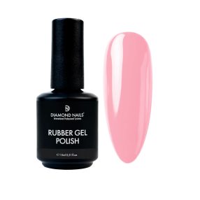 Colored rubber base gel sweet pink that strengthens natural nails and provides smooth even coverage with soft pink finish