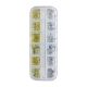 Nail Art Studs Gold and Silver Squares
