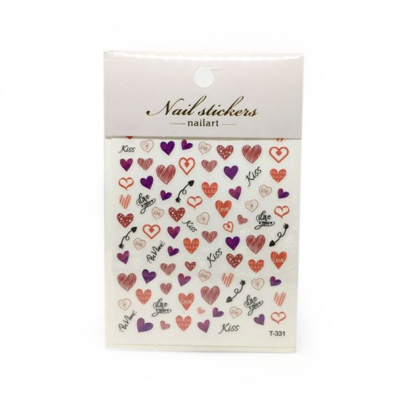 Nail Art Stickers - T331 - Hearts and Arrows