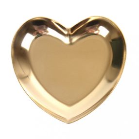   Heart Shaped Stainless Steel Rhinestone and Nail Art Accessories Holder