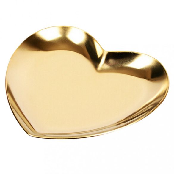Heart Shaped Stainless Steel Rhinestone and Nail Art Accessories Holder