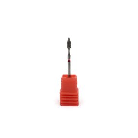 Diamond small flame bit medium ideal for working in narrow areas around the cuticle