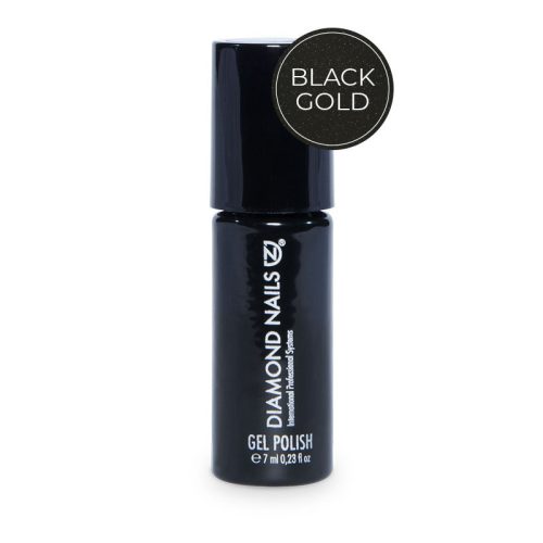 Rubber base black gold 7ml shimmer base gel for stylish gel nails