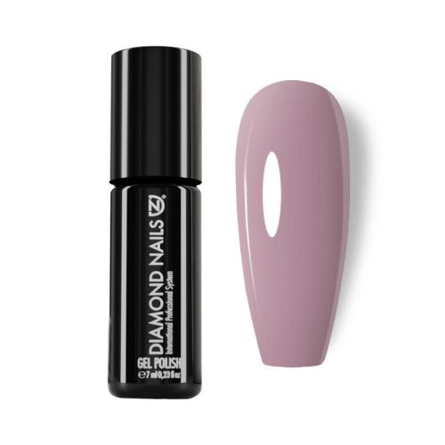 Colored rubber base gel dress code that strengthens natural nails and provides smooth even coverage with elegant nude finish