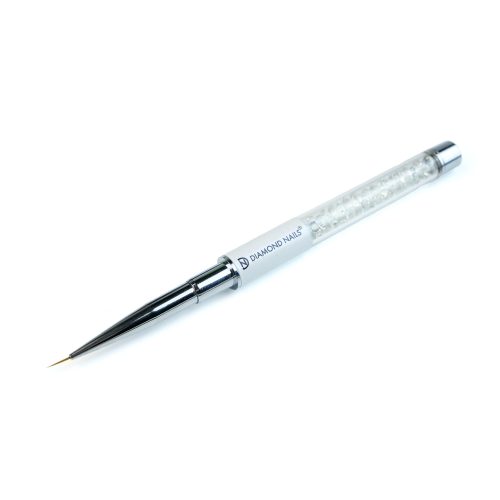 Crystal Nail Art Brush #1 with White Case for Fine Detailing - Diamond Nails
