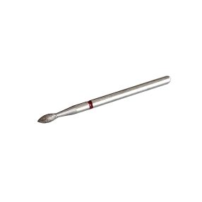 Diamond drill bit small flame 2 medium for precise cuticle cleaning and detailed nail work