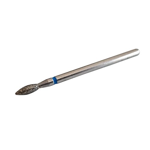 Diamond small flame 2 bit ideal for working in narrow and hard-to-reach areas around the cuticle