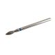 Diamond small flame 2 bit ideal for working in narrow and hard-to-reach areas around the cuticle