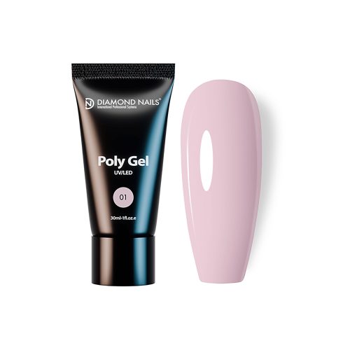 Diamond Nails PolyGel 01 - Milky Pink 30ml