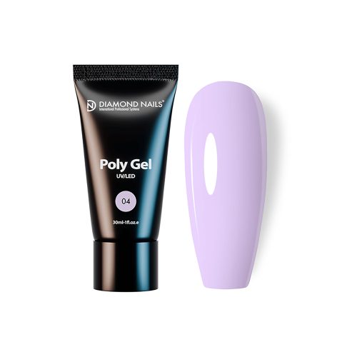 Diamond Nails PolyGel 04 - Milky Violet 30ml- Hema and TPO free
