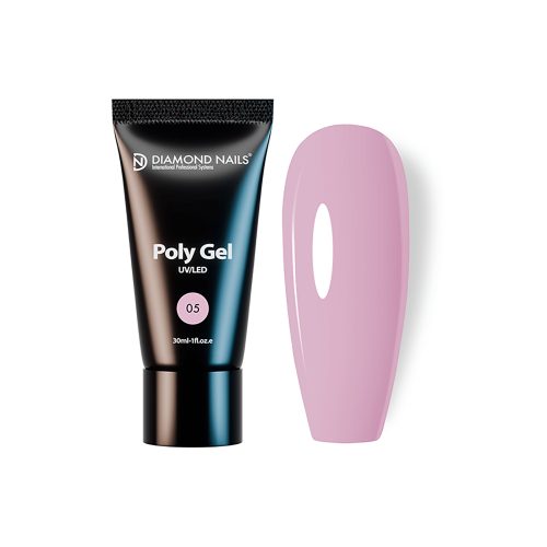 Diamond Nails PolyGel 05 - Milky Rose 30ml - Hema and TPO free