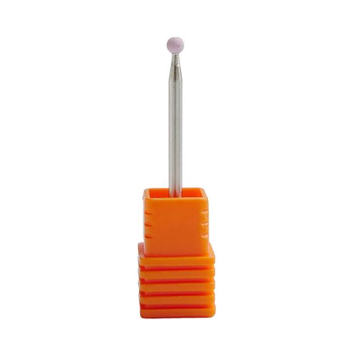Stone ball drill bit small for smooth cleaning and preparation of the nail surface
