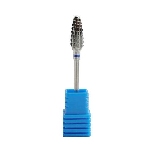 Premium carbide barrel nail drill bit medium for controlled material removal and surface leveling