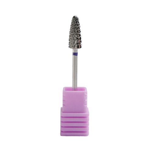 Carbide barrel nail drill bit extra coarse for rapid and powerful removal of gel and acrylic