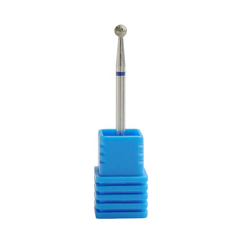 Diamond small ball nail drill bit medium for precise cuticle cleaning and nail prep