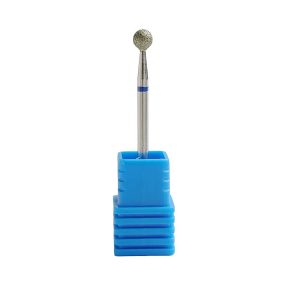 Diamond large ball nail drill bit medium for effective cuticle cleaning and detailed work