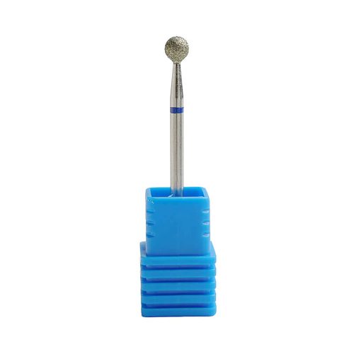 Diamond large ball nail drill bit medium for precise cuticle cleaning and nail prep
