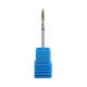 Diamond medium flame nail drill bit medium grit for precise cuticle cleaning and shaping