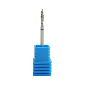 Diamond tornado nail drill bit medium grit for precise cuticle cleaning and nail prep