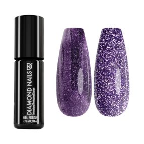 GPMAGIC16 Reflective Dark Purple Glitter Magic Gel Polish – 7ml   GPMAGIC16 Reflective Dark Purple Glitter Magic Gel Polish – 7ml