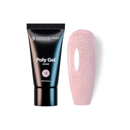 Diamond Nails PolyGel 15 - Cover Shine - 30ml - HEMA and TPO Free