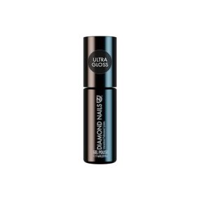 Ultra gloss no wipe top gel that provides mirror shine and seals gel nails with long lasting scratch resistant protection
