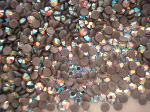 Iron on Swarovski Rhinestones, Crystal AB, 50pcs