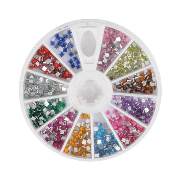 600 Nail Rhinestones, Square
