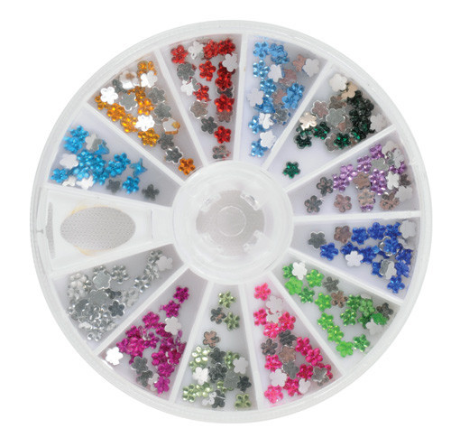 600 Nail Rhinestones, Flower