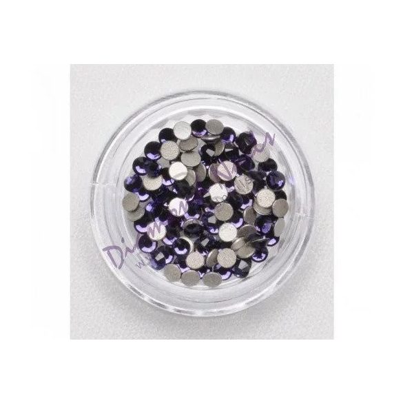 Large Dark Violet Rhinestones, 100pcs