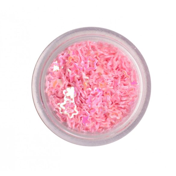 Pink Nail Art Stars 