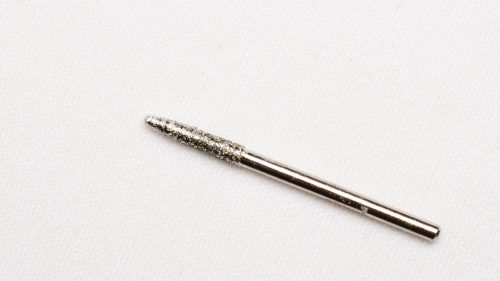 Diamond pointed nail drill bit for precise cuticle and sidewall work