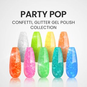 Party Pop Collection - Confetti, glitter gel polish Party Pop Collection - Confetti, glitter gel polish